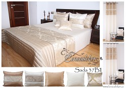 Přehoz na postel světle béžový 200x220cm-37B1 