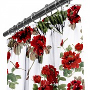 Moderní závěs Červené květy 140/250cm-Leneadekor