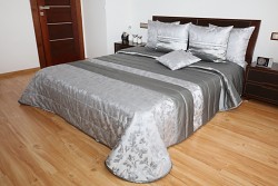 Přehoz přes postel stříbrný 44P 220x200cm