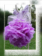 Dekorační květinová koule-lila- k zapůjčení