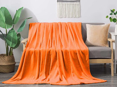 Mikroplyšová deka Exklusive oranžová 150/200cm