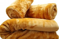 Přehoz na sedací soupravu akrylový MEDOVÝ