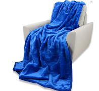 Huňatá modrá deka -160x210cm